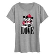 thumbnail image 1 of Disney - Mickey Minnie Love - Women's Short Sleeve Graphic T-Shirt, 1 of 4