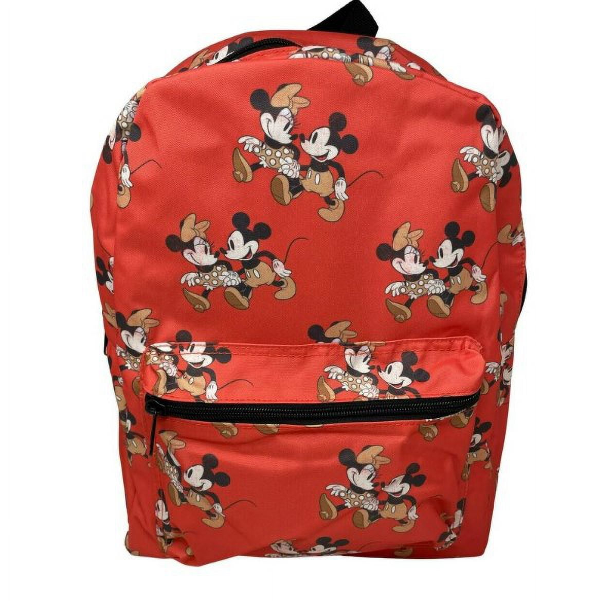 Disney Mickey Minnie Mouse Backpack 16 Red NWT NEW Bioworld Walmart