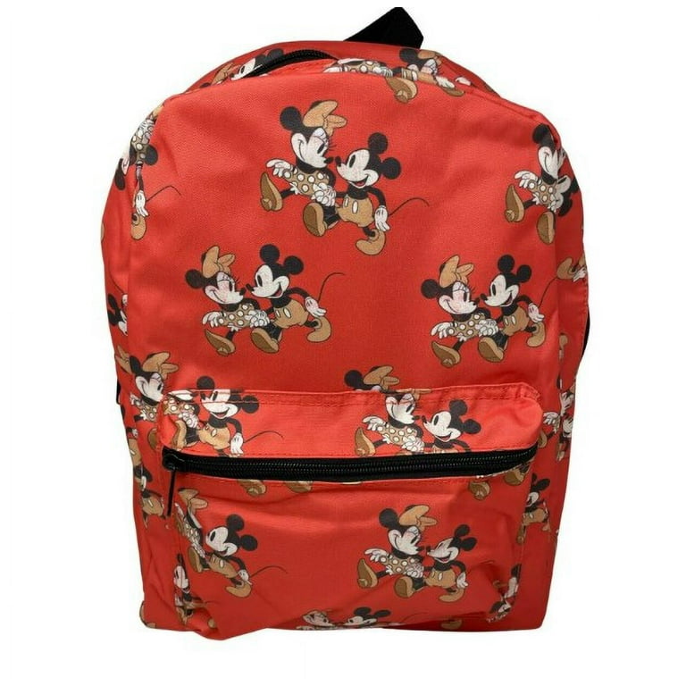 Disney Mickey Minnie Mouse Backpack 16 Red NWT NEW Bioworld Walmart