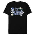 thumbnail image 1 of Disney Mickey & Minnie Mouse Birthday Dad of the B-Day Girl - Short Sleeve Blended T-Shirt for Adults - Customized-Black, 1 of 5