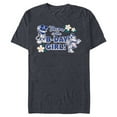 thumbnail image 1 of Disney Mickey & Minnie Mouse Birthday Mom of the B-Day Girl - Short Sleeve Blended T-Shirt for Adults - Customized-Navy Heather, 1 of 5