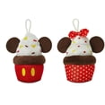 thumbnail image 1 of Disney Mickey & Minnie Mouse Cupcake Plush Christmas Ornament Set, Polyester, 4.5'' Height, 2 PCS, 1 of 3