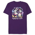 thumbnail image 1 of Disney Mickey & Minnie Mouse Easter Eggs Spring Eggstra Cute - Short Sleeve Blended T-Shirt for Adults - Customized-Purple, 1 of 5