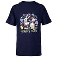 thumbnail image 1 of Disney Mickey & Minnie Mouse Easter Eggs Spring Eggstra Cute - Short Sleeve T-Shirt for Kids - Customized-Navy, 1 of 5