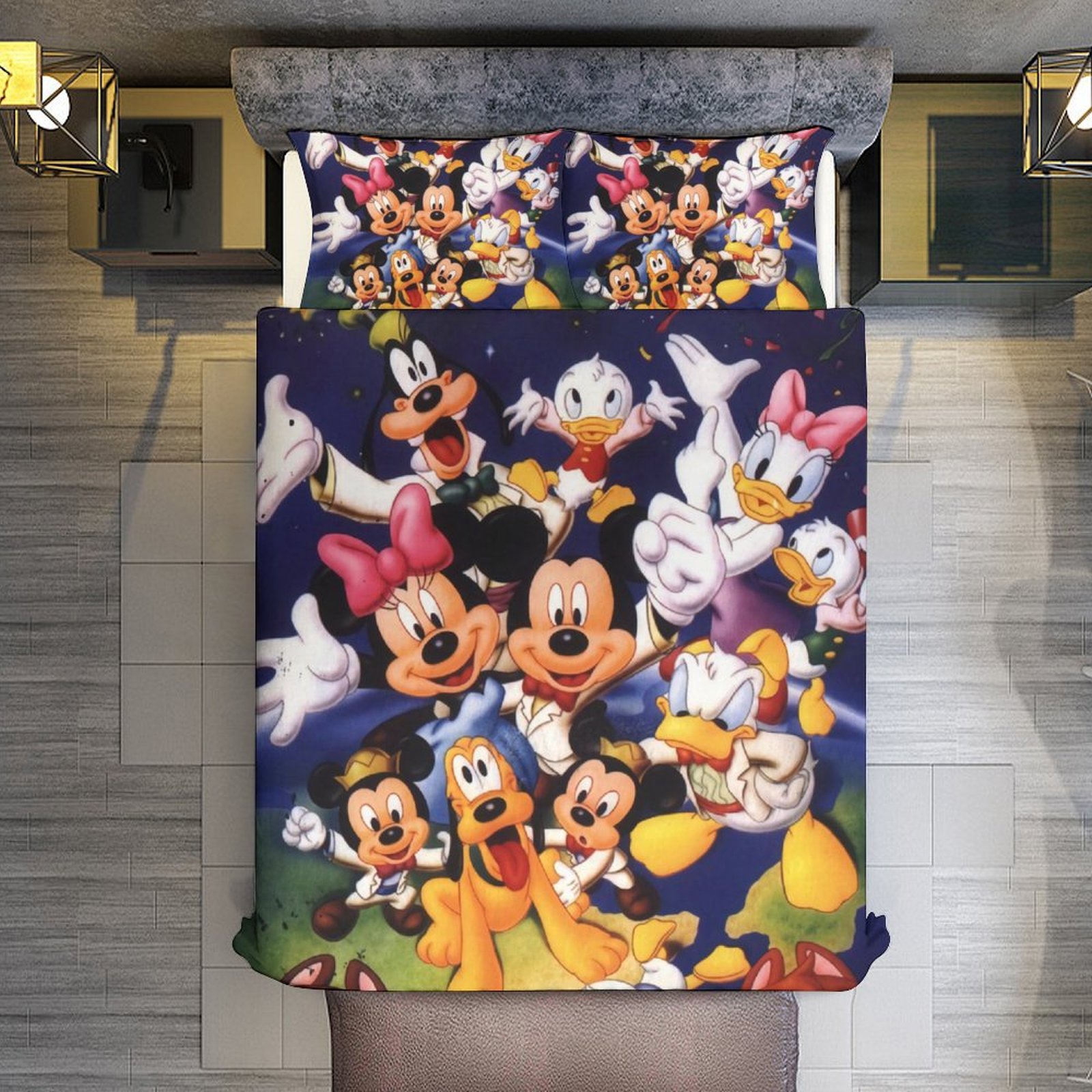 Disney-Mickey & Minnie Mouse & Friends Bed Sheet Set for Kids Boys ...