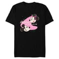 thumbnail image 1 of Disney Mickey & Minnie Mouse Holidays are Happier With You - Short Sleeve Blended T-Shirt for Adults - Customized-Black, 1 of 5