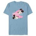 thumbnail image 1 of Disney Mickey & Minnie Mouse Holidays are Happier With You - Short Sleeve Blended T-Shirt for Adults - Customized-Ocean Blue, 1 of 5