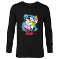 thumbnail image 1 of Disney Mickey & Minnie Mouse In Holiday Style - Long Sleeve T-Shirt for Men - Customized-Black, 1 of 5