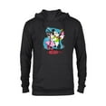 thumbnail image 1 of Disney Mickey & Minnie Mouse In Holiday Style - Pullover Hoodie for Adults - Customized-Black, 1 of 5
