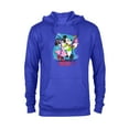thumbnail image 1 of Disney Mickey & Minnie Mouse In Holiday Style - Pullover Hoodie for Adults - Customized-Royal, 1 of 5