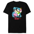 thumbnail image 1 of Disney Mickey & Minnie Mouse In Holiday Style - Short Sleeve Blended T-Shirt for Adults - Customized-Black, 1 of 5