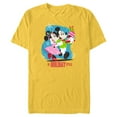 thumbnail image 1 of Disney Mickey & Minnie Mouse In Holiday Style - Short Sleeve Blended T-Shirt for Adults - Customized-Yellow, 1 of 5