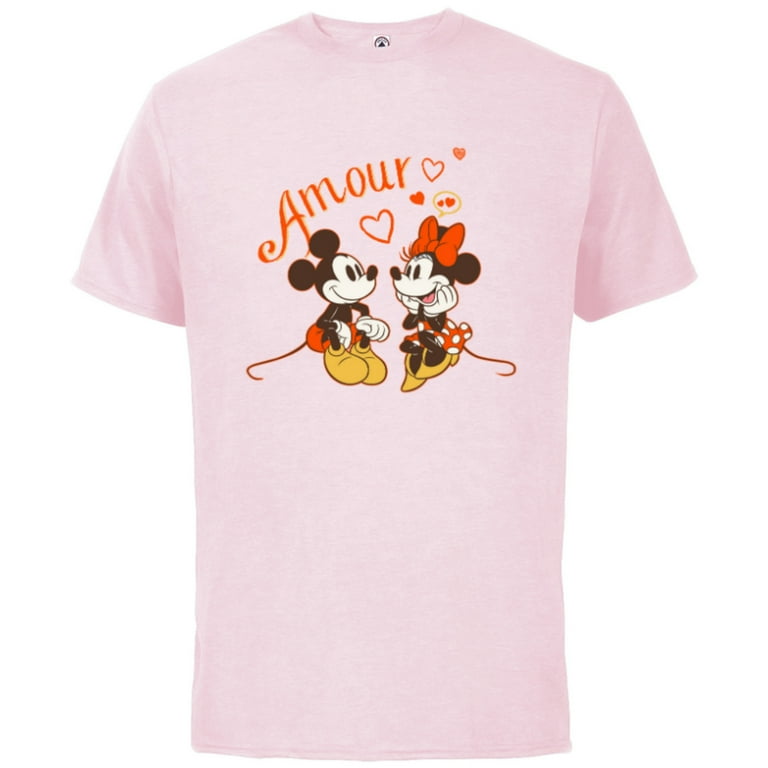 Celebrate your Disney love with our LOVE Disney Valentines Day t shirt!  Featuring Mickey and Minnie Mouse, this Disney couples shirt is the perfect  Disney Valentine's Day gift. Shop our Disney Valentine's