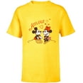 thumbnail image 1 of Disney Mickey & Minnie Mouse Love Amour Valentine - Short Sleeve T-Shirt for Kids - Customized-Yellow, 1 of 5