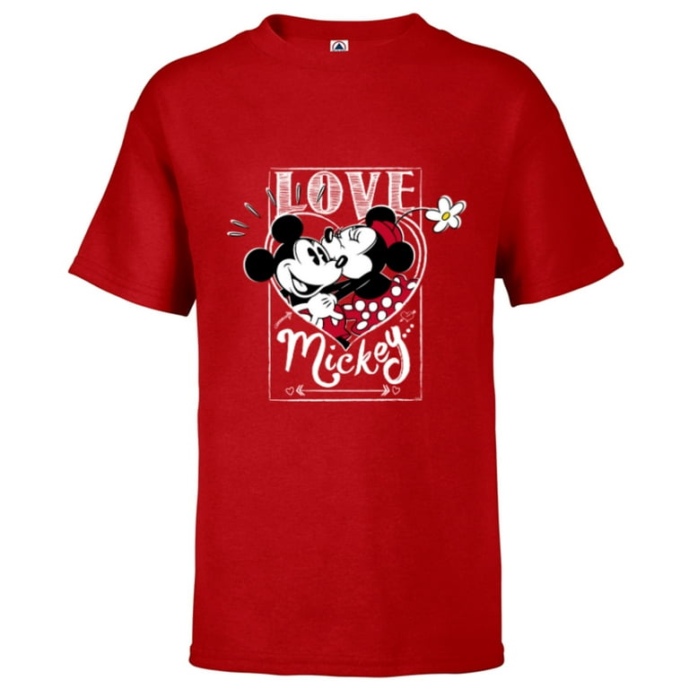 Mickey mouse love t shirt hot sale