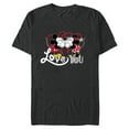 thumbnail image 1 of Disney Mickey & Minnie Mouse Love You Secret Valentine’s Day - Short Sleeve Blended T-Shirt for Adults - Customized-Dark Heather, 1 of 5