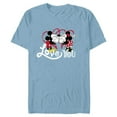 thumbnail image 1 of Disney Mickey & Minnie Mouse Love You Secret Valentine’s Day - Short Sleeve Blended T-Shirt for Adults - Customized-Ocean Blue, 1 of 5