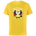 thumbnail image 1 of Disney Mickey & Minnie Mouse Love in Any Language Valentine - Short Sleeve Cotton T-Shirt for Adults - Customized-Yellow, 1 of 5