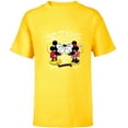 thumbnail image 1 of Disney Mickey & Minnie Mouse Love in Any Language Valentine - Short Sleeve T-Shirt for Kids - Customized-Yellow, 1 of 5