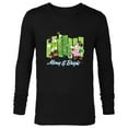 thumbnail image 1 of Disney Mickey & Minnie Mouse Merry and Bright Holiday - Long Sleeve T-Shirt for Men - Customized-Black, 1 of 5