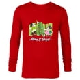 thumbnail image 1 of Disney Mickey & Minnie Mouse Merry and Bright Holiday - Long Sleeve T-Shirt for Men - Customized-New Red, 1 of 5