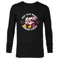thumbnail image 1 of Disney Mickey & Minnie Mouse New Year Wishes Midnight Kisses - Long Sleeve T-Shirt for Men - Customized-Black, 1 of 5