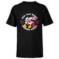 thumbnail image 1 of Disney Mickey & Minnie Mouse New Year Wishes Midnight Kisses - Short Sleeve T-Shirt for Kids - Customized-Black, 1 of 5