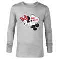thumbnail image 1 of Disney Mickey & Minnie Mouse Oh My! Kiss Valentine’s Day - Long Sleeve T-Shirt for Men - Customized-Athletic Heather, 1 of 5