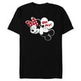 thumbnail image 1 of Disney Mickey & Minnie Mouse Oh My! Kiss Valentine’s Day - Short Sleeve Blended T-Shirt for Adults - Customized-Black, 1 of 5