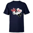 thumbnail image 1 of Disney Mickey & Minnie Mouse Oh My! Kiss Valentine’s Day - Short Sleeve T-Shirt for Kids - Customized-Navy, 1 of 5