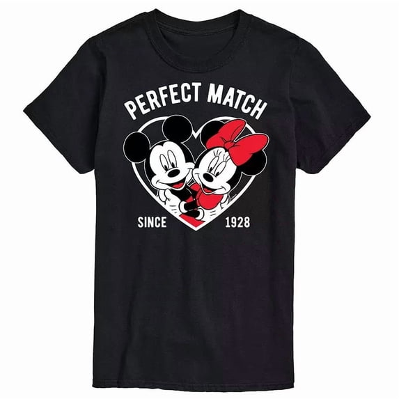 Disney Mickey Minnie Mouse Perfect Match Valentines Day T-shirt