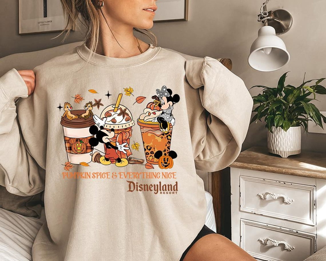 Disney Mickey Minnie Mouse Pumpkin Spice Everything Nice