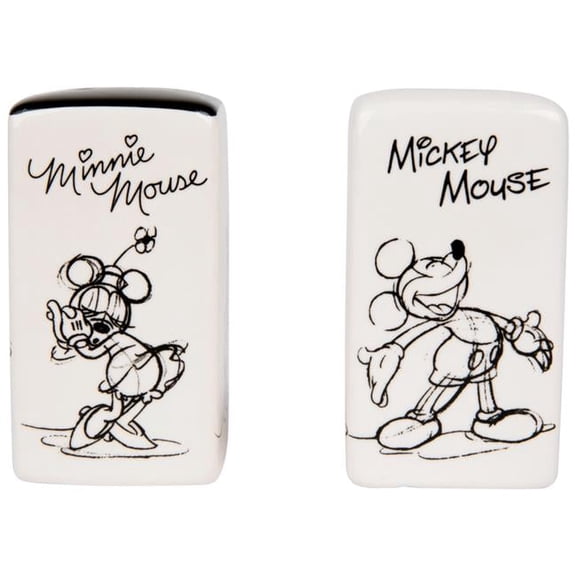 Disney Mickey & Minnie Mouse Rectangular Salt & Pepper Shakers