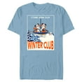 thumbnail image 1 of Disney Mickey & Minnie Mouse Skiing Join Our Winter Club Ski - Short Sleeve Blended T-Shirt for Adults - Customized-Ocean Blue, 1 of 5