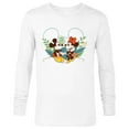 thumbnail image 1 of Disney Mickey & Minnie Mouse Spring Chat Botanical Garden - Long Sleeve T-Shirt for Men - Customized-White, 1 of 5