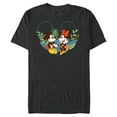 thumbnail image 1 of Disney Mickey & Minnie Mouse Spring Chat Botanical Garden - Short Sleeve Blended T-Shirt for Adults - Customized-Dark Heather, 1 of 5
