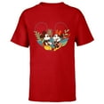 thumbnail image 1 of Disney Mickey & Minnie Mouse Spring Chat Botanical Garden - Short Sleeve T-Shirt for Kids - Customized-Red, 1 of 5