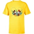 thumbnail image 1 of Disney Mickey & Minnie Mouse Spring Chat Botanical Garden - Short Sleeve T-Shirt for Kids - Customized-Yellow, 1 of 5