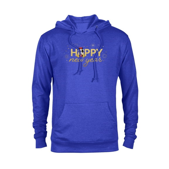 Disney Mickey & Minnie Mouse Sweet Love Happy New Year - Pullover Hoodie for Adults - Customized-Royal
