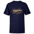 thumbnail image 1 of Disney Mickey & Minnie Mouse Sweet Love Happy New Year - Short Sleeve T-Shirt for Kids - Customized-Navy, 1 of 5