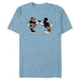 thumbnail image 1 of Disney Mickey & Minnie Mouse Sweet Smooch Valentine’s Day - Short Sleeve Blended T-Shirt for Adults - Customized-Ocean Blue, 1 of 5