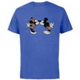 thumbnail image 1 of Disney Mickey & Minnie Mouse Sweet Smooch Valentine’s Day - Short Sleeve Cotton T-Shirt for Adults - Customized-Royal Heather, 1 of 5