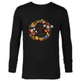 thumbnail image 1 of Disney Mickey & Minnie Mouse Thankful for Friends Autumn - Long Sleeve T-Shirt for Men - Customized-Black, 1 of 5