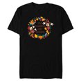 thumbnail image 1 of Disney Mickey & Minnie Mouse Thankful for Friends Autumn - Short Sleeve Blended T-Shirt for Adults - Customized-Black, 1 of 5