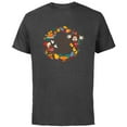 thumbnail image 1 of Disney Mickey & Minnie Mouse Thankful for Friends Autumn - Short Sleeve Cotton T-Shirt for Adults - Customized-Charcoal, 1 of 5