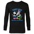 thumbnail image 1 of Disney Mickey & Minnie Mouse True Love Valentine’s Day - Long Sleeve T-Shirt for Men - Customized-Black, 1 of 5