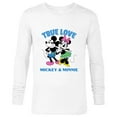 thumbnail image 1 of Disney Mickey & Minnie Mouse True Love Valentine’s Day - Long Sleeve T-Shirt for Men - Customized-White, 1 of 5