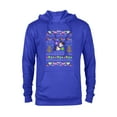 thumbnail image 1 of Disney Mickey & Minnie Mouse Ugly Christmas - Pullover Hoodie for Adults - Customized-Royal, 1 of 5