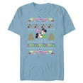 thumbnail image 1 of Disney Mickey & Minnie Mouse Ugly Christmas - Short Sleeve Blended T-Shirt for Adults - Customized-Ocean Blue, 1 of 5