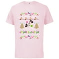 thumbnail image 1 of Disney Mickey & Minnie Mouse Ugly Christmas - Short Sleeve Cotton T-Shirt for Adults - Customized-Soft Pink, 1 of 5